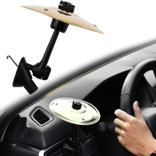 Car Air Vent Mini Crash Cymbal with Clear Metallic Sound, Secure Mount, Golden for Drummers