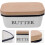 Enamel Butter Dish with Wooden Lid Keeps Butter Fresh Rectangular Countertop Storage Container 3