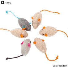 (4) 10Pcs Mice Pet Cat kitten Toy Gift Play Toys Scratch Rattle Fleece False Mouse