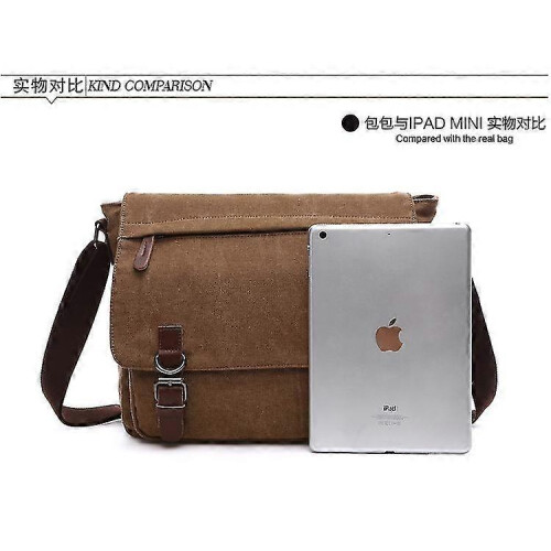 (coffee) Men's Student Canvas Bag 2