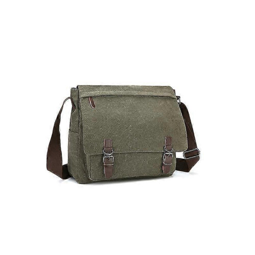 (Military green) Men's Student Canvas Bag