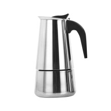 Stainless Steel Moka Pot Stovetop Espresso Maker with Ergonomic Heatproof Handle and Metal Filter Ref: 6503