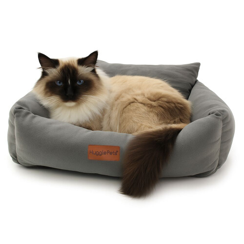 HugglePets (Small) HugglePets Luxury Pet Sofa - Grey 2