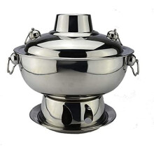 Hot Pot Cooker with Copper Shabu Shabu Bowl, Fast Heat Retention, Charcoal Heating, Small Capacity