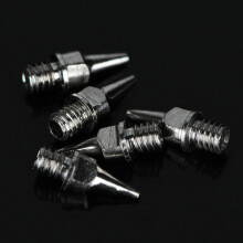 5x Kupfer-Airbrush-Düsen 0,2/0,3/0,5 mm Silber-Set