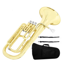 Professional Euphonium in B Flat with Bright Tone and Ergonomic Comfort Design for Performance
