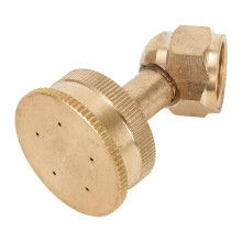 Adjustable 5Hole Brass Garden Fountain Nozzle with MultiStyle Water Effects for Pond Aeration