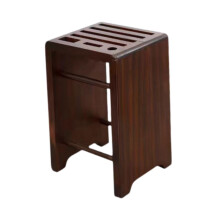 Knife Block Wooden Universal Kitchen Knife Holder Space Saving Countertop Organizer for Home and Restaurant