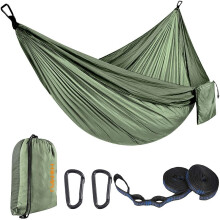 Camping Hammock with Adjustable Tree Straps, 400lbs Capacity, Lightweight for Hiking Beach Travel