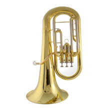 Professional Bb Euphonium Brass Instrument with Bright Sound Projection and Durable Brass Construction