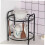 Two Tier Pot and Pan Organizer Rack for Kitchen Cabinet, Durable Iron Cookware Storage Stand 2