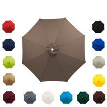Waterproof Patio Umbrella Replacement Canopy UV Protection Outdoor Cover for 8 Ribs 7.5ft