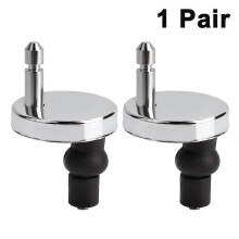 1 Pair Toilet Seat Hinge, Toilet Seat Hinge Fixings, Toilet Seat Fixing Part Top Fixing Universal Fixing Bolt Expansion Screw Cover Buckle