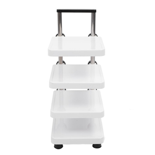 Adjustable 4 Tier Pot and Pan Organizer Rack for Space Saving Kitchen Cookware Storage Stand
