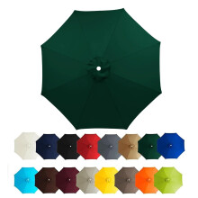Patio Umbrella Canopy Replacement Waterproof UV Resistant Outdoor Cover for 6/8 Ribs 6.59.8ft