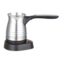 Electric Turkish Coffee Pot 500ml Stainless Steel Quick Heating Base with Ergonomic Long Handle