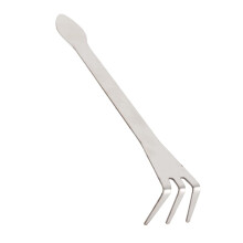 Bonsai Rake 3 Prong Stainless Steel Tool with Ergonomic Handle for Soil Loosening and Aeration