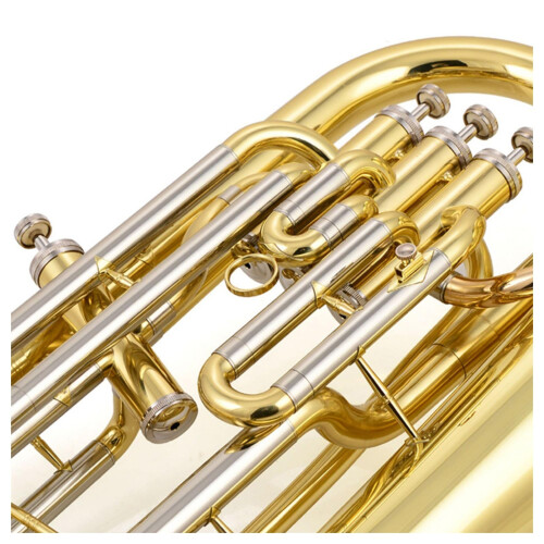 Professional Bb Euphonium White Copper Beginner Friendly with Accurate Pitch Control 2