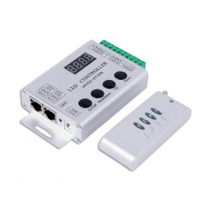 HC008 Programmerbar LED-controller 133 Effekttilstand RF-kontrol 2048 LED-pixel til WS2811 WS2812 RGB LED-strip lysbånd