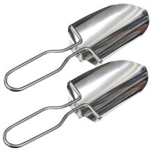2pcs Folding Camping Shovel with Ergonomic Grip for Gardening and Car Camping
