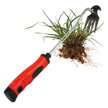 Stainless Steel Weed Puller Tool with Ergonomic Handle, Heavy Duty Manual Weeder for Garden Lawn