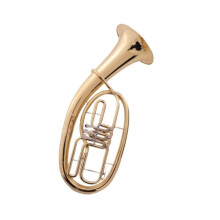 Professional B Flat Brass Euphonium with Smooth Valve Action and Elegant Gold Finish for Adults