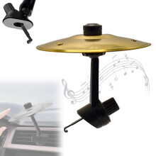 Gold Car Air Vent Cymbal Crash Drum Accessory with Compact Clip Design and Clear Resonance Sound