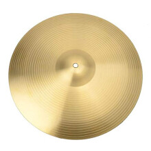 18 Inch Crash Cymbal for Drum Set, Golden Copper Alloy with Bright Smooth Sound and Quick Response
