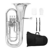 Professional Bb Euphonium Brass Instrument with 3 Keys, Smooth Timbre and Ergonomic Design