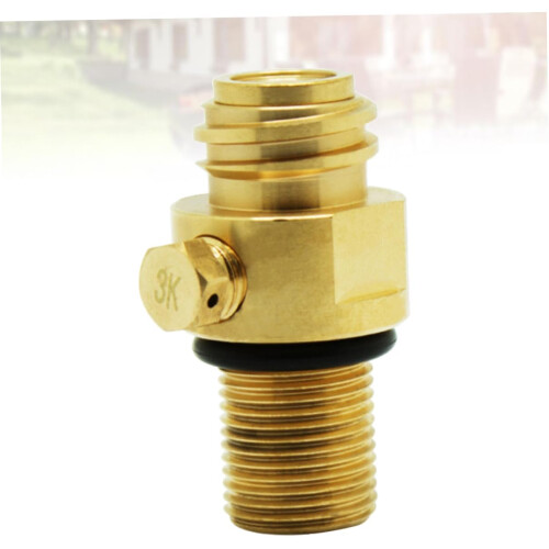 Brass Soda Bottle Connector Adapter for Sparkling Water Machine, Durable and Easy Replacement 2