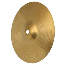 6 Inch Brass Crash Cymbal with Crisp Bright Sound for Jazz Drumming Practice, Polished Finish
