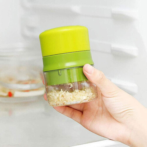 Garlic Press and Nut Grinder Multifunctional with Storage Container for Kitchen and Camping 1