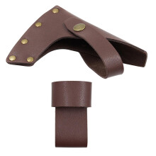 Leather Axe Sheath with Axe Head Protection, Vintage Waist Hanging Axe Holster for Outdoor Work