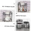 Two Layer Kitchen Pot Rack and Pan Organizer, Black Metal Detachable Space Saving Cookware Shelf 3