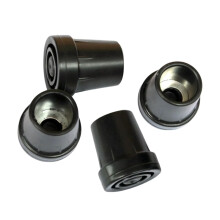 4Pcs Trekking Pole Tips with Shock Absorption and Noise Reduction Rubber Walking Stick Caps