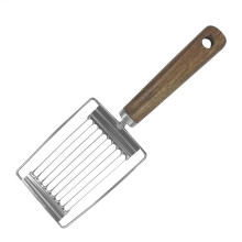 Tomato Slicer Stainless Steel Egg Cutter with Ergonomic Long Handle for Uniform MultiFood Slicing
