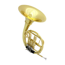 Professional Brass French Horn B Flat 3 Key Single Row Split Design with Bright Resonant Tone