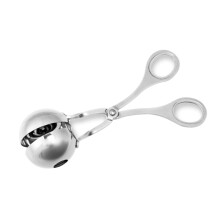 Stainless Steel Meatball Maker Scoop with Ergonomic Handles for Quick Shaping and Melon Balls