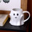 Halloween Ghost Coffee Mug 14.9oz Unique Design Ceramic Cup  Halloween Gift White 1