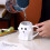 Halloween Ghost Coffee Mug 14.9oz Unique Design Ceramic Cup  Halloween Gift White 5