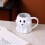Halloween Ghost Coffee Mug 14.9oz Unique Design Ceramic Cup  Halloween Gift White 2
