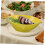 Ceramic Salad Bowl Lemon Shaped Fruit Serving Dish Durable Easy Clean Party Tableware Kitchen 2