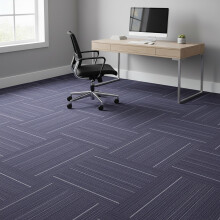 Actiasmat Heavy Duty Blue Striped Carpet Tiles