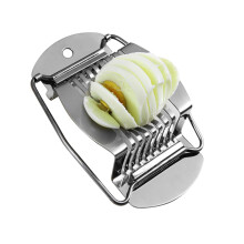 3pcs Stainless Steel Egg Slicer and Fruit Cutter, MultiUse Wire Tool for Kitchen and Salad Prep