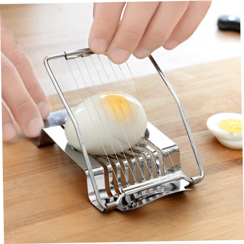 3pcs Stainless Steel Egg Slicer and Fruit Cutter, MultiUse Wire Tool for Kitchen and Salad Prep 2