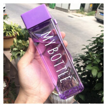 500ml Frosted Plastic Water Bottle with Strap BPA Leakproof Travel Friendly for Kids