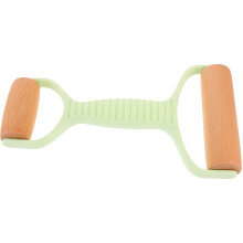 DoubleEnded Wooden Rolling Pin for Baking Pastry and Pizza Dough with Comfortable Grip Green