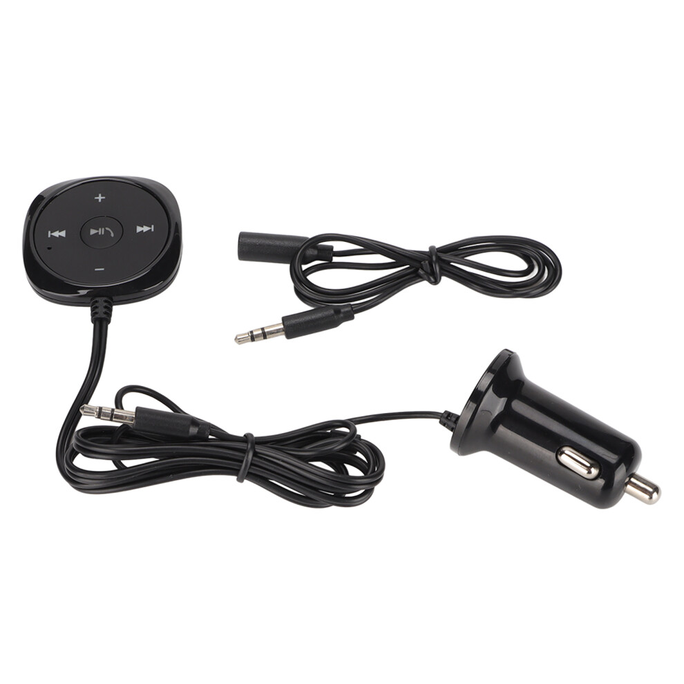 Wireless Car Bluetooth Receiver, Handsfree Calling And Music Streaming With Usb Charging Port 5V 2.1A, 3.5Mm Aux Input For Universal Car Audio 9009791765403
