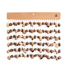 Handcrafted Fruit Shell Wind Chimes and Bar Chimes with Clear Resonant Sound for Meditation Yoga
