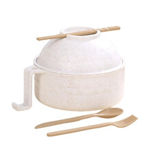 Instant Noodle Bowl 1200ml with Lid Microwave Safe Ramen Bowl Quick Drain Mesh Handle